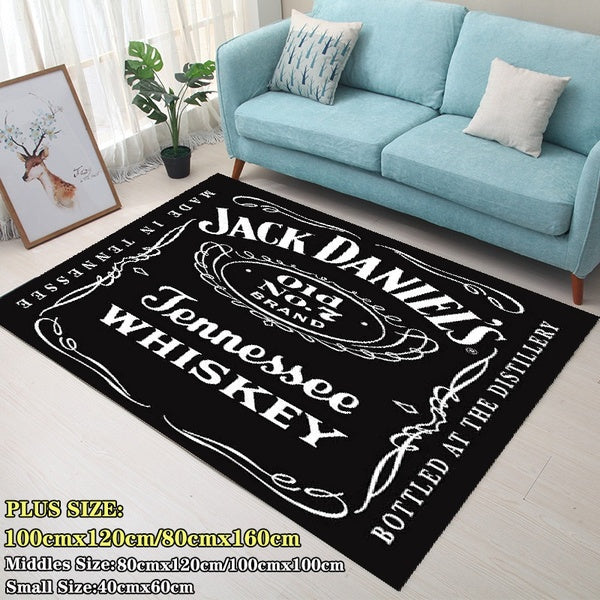 Home Decor 3D Black Carpet for Living Room Bedroom Home Fashion Floor Mat Non-slip Area Rug 5 Sizes 40 * 60cm - 80 * 120cm - 100 * 100cm - 80 * 160cm