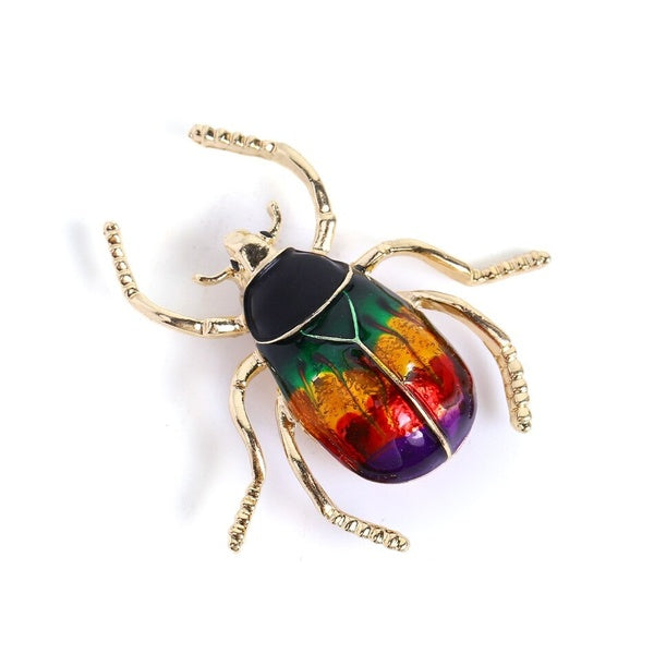 Enamel Bug Beetle Brooches For Women Jewellery Women Party Insect Broach Brooch and Pins Clothes Scarf Jewelry