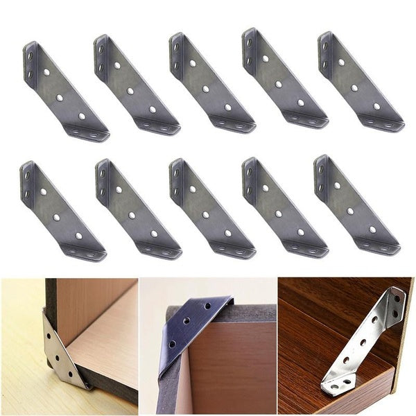 Universal Furniture Corner Connector Stainless Steel Angle Corner Brackets 4-6-8-10-20pcs