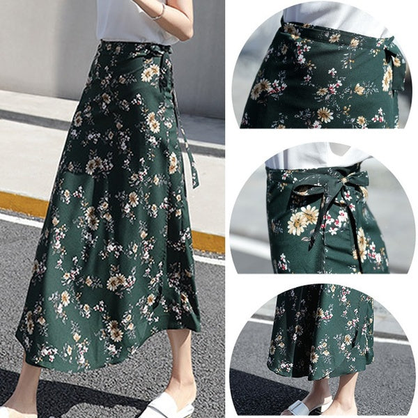 Women's summer skirts fashion long skirts mid-length beach skirts chiffon