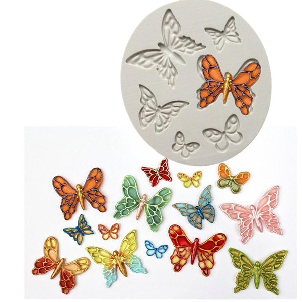 Butterfly Shape Fondant Cake Silicone Mold Mould Chocolate Candy Molds Cake Decoration Baking Tool
