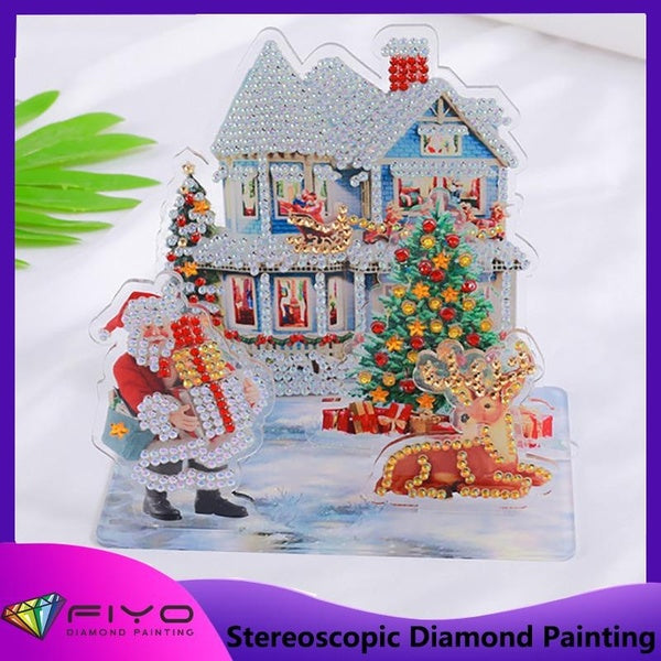 Puzzles 3D Kits de peinture diamant enfants bricolage à la main puzzle point diamant décoratif diamant peinture mode mosaïque diamant peinture cadeau