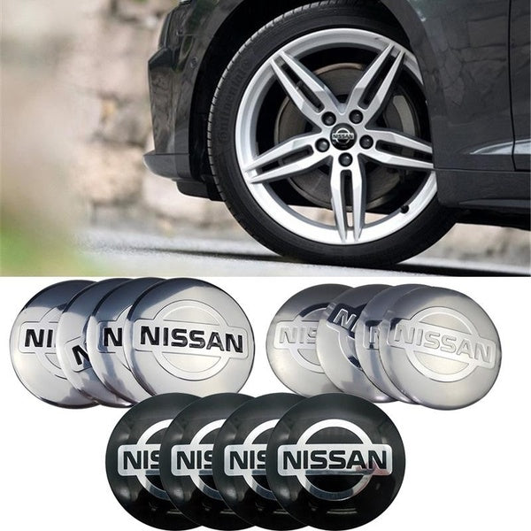 4pcs Wheel Hub Center Sticker for Nissan Juke X Trail Xterra Qashqai Tiida Almera Navara Altima Note Leaf Decal Tire Accessories