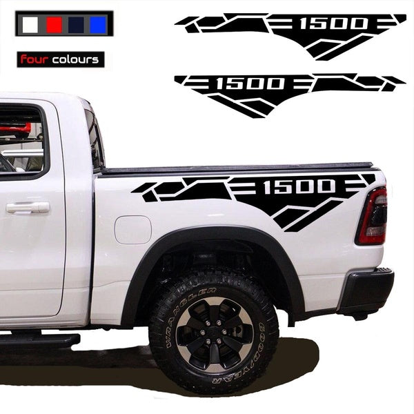 2pcs Side Stripe body Decals graphics vinyl sticker logo fit to Dodge Ram 1500