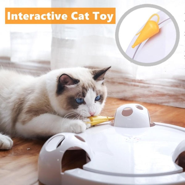 Interactive Cat Toys Automatic Hide and Seek Kitten Toys for Indoor Cats