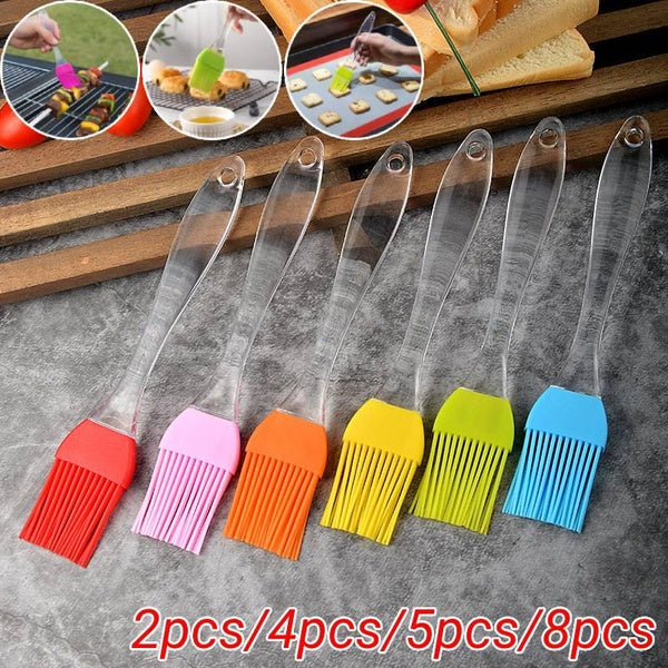 2pcs-4pcs-5pcs-8pcs BBQ Baking Cooking Brush Silicone Basting Brush Kitchen Tools Barbecue Oil Brush Bread Cream Brush Kitchen Accessories
