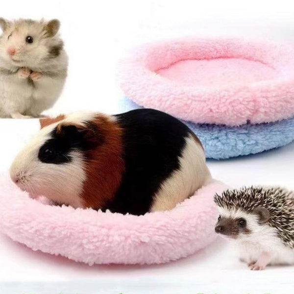 Soft Fleece Guinea Pig Bed Winter Small Animal Cage Mat Hamster Sleeping Bed