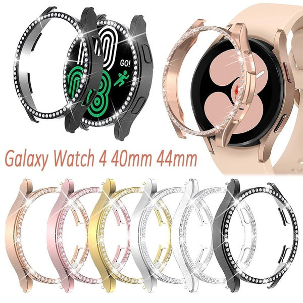 Diamond Protector Case for Samsung Galaxy Watch 4 40mm 44mm Cover Scratch resistant Bling PC bumper for Galaxy Watch 4 Accessories Matron Inn