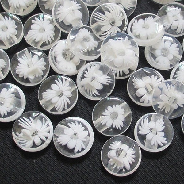 12mm Multicolor Color Flower Plastic Buttons Sewing-appliques-craft Random Mixed Color Home DIY Supplies