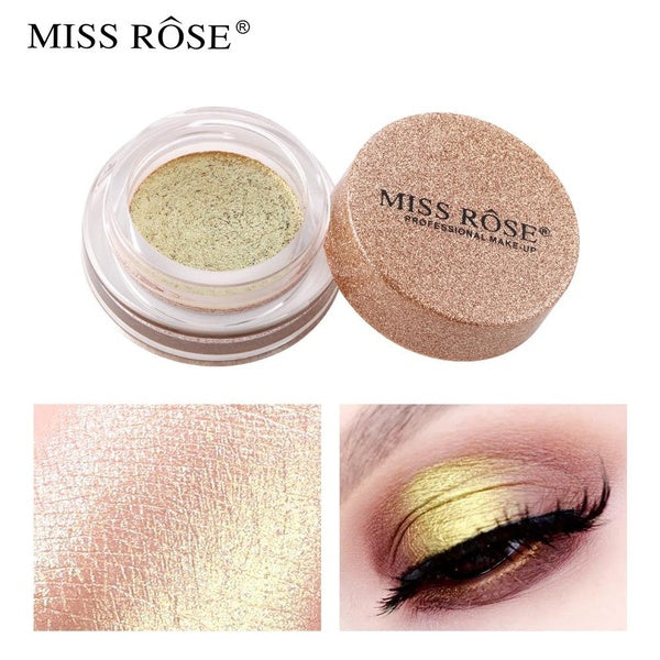 Miss Rose Waterproof Diamond Shiny Eye Liners Eyeshadow Silver Bling Gold Color Glitter Sequins Eyeliner Eye Shadow Makeup Beauty Cosmetics