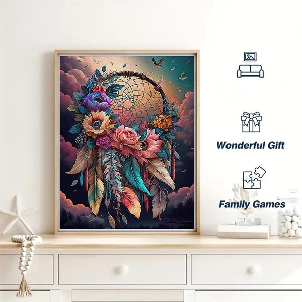 Beaux carillons éoliens de rêve Beaux puzzles en bois Jouets éducatifs pour enfants à faire soi-même Jouets difficiles pour soulager le stress des ad