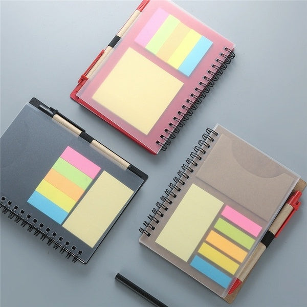 B6 Creative New Student Post-it Notes with Pen Business Sticky Note Student Gifts Office & School Supplies(3 Colors)