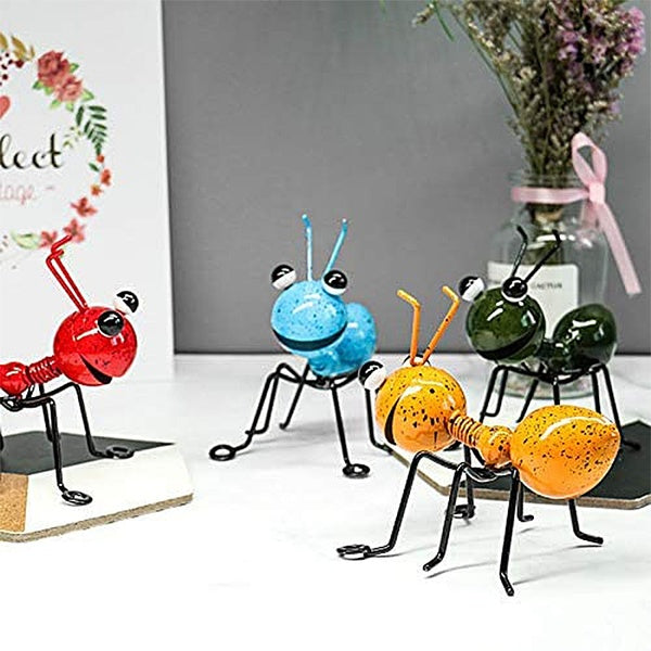 Metal Ant Ladybugs Wall Decor Sculpture Art Hanging for Home Garden Indoor Lawn Yard Indoor Outdoor