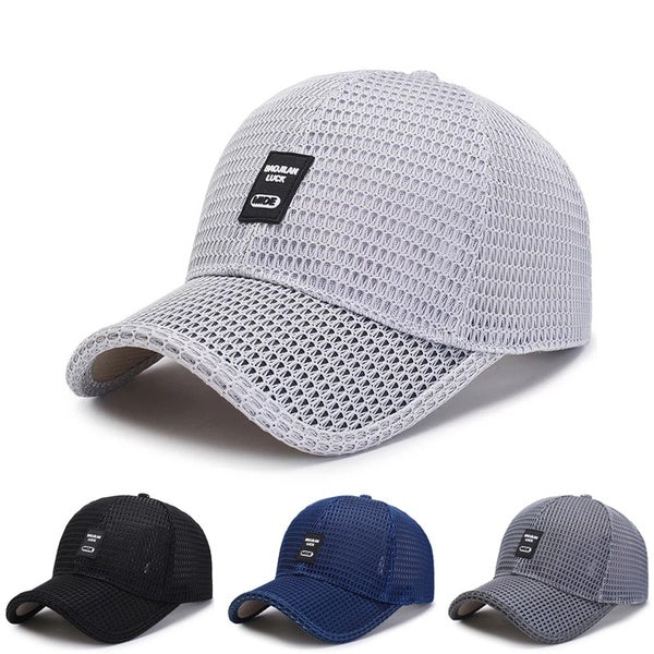 Top Level Summer Baseball Cap Men Women Outdoor Breathable Mesh Trucker Hat Fashion Curved Visor Casquette Homme