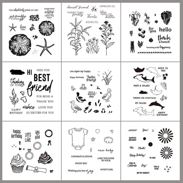 Tampons transparents universels en Silicone, fournitures de Scrapbooking, pour la fabrication de cartes, décoration artisanale d'album, nouvel arriva