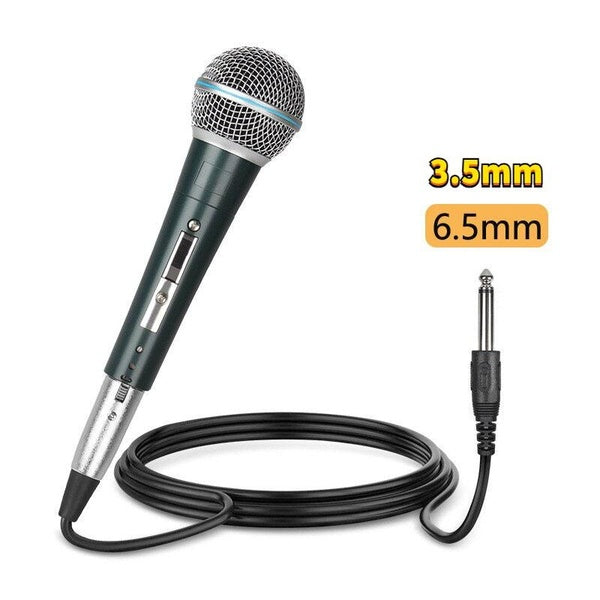 Microphone dynamique filaire portable professionnel, pour Koraoke Home, performance de chant en direct