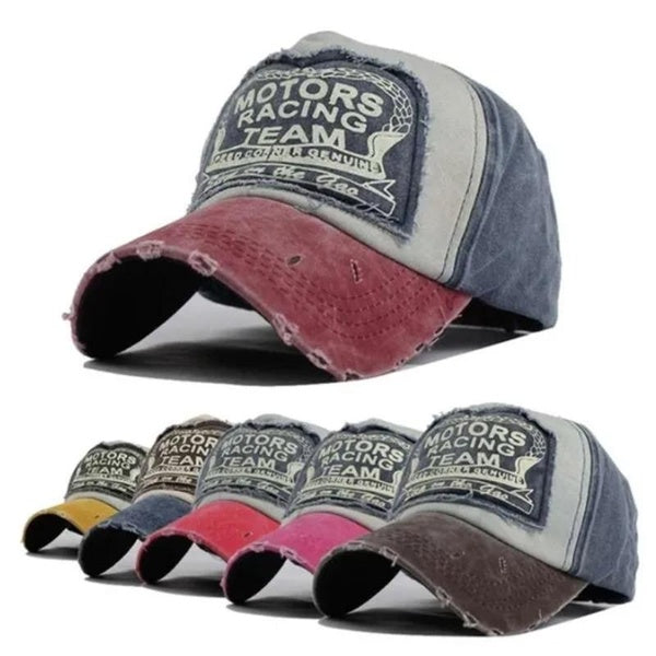Baseball Cap Snap Back Hat Summer Cap Hip Hop Fitted Cap Hats for Men Women Motors Racing Team