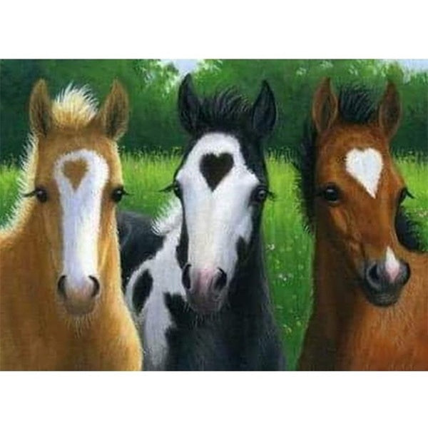 DIY 5D Diamond Painting Horse by Number Kits Painting Cross Stitch Full Drill Crystal Rhinestone Embroidery Pictures Arts Craft for Home Wall Decor G