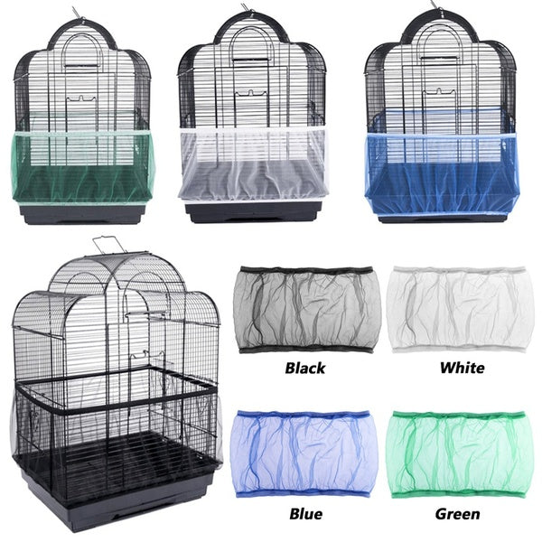 Bird Net Network Soft Shell Bird Unique Guard Airy Mesh Cover Birdcage Seed Covers Nylon Cages Skirt