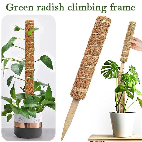 30-40cm Plants Climbing Stick Creeper Trellis Frame Support Coir Totem Pole Outdoor Maintain Moisture Home Indoor Gardern