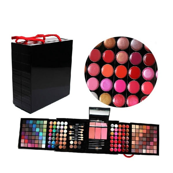 Professional 74-78-177 Color Makeup Set Matte Shimmer Eyeshadow Palettes With Brush Lipstick Make Up Kit Bronzer Blush Cosmetics Gift
