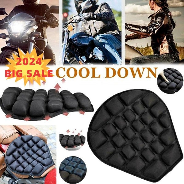 2024 New Upgrade 3D Shock Absorption Accessories Universal Motorcycle Sunscreen Cushion Screen Seat Cover Cushions 4 Colors Inflatable Gel Air Mat Mo