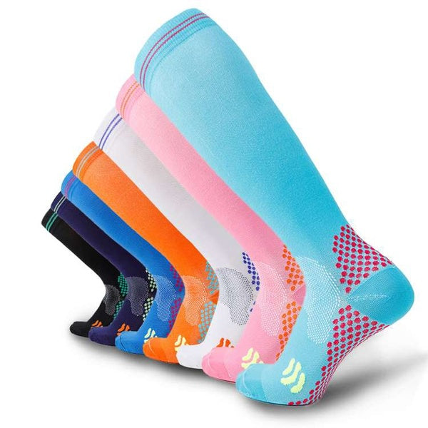 Compression Long Socks Compression Socks for Women & Men Pressure Varicose Veins Leg Relief Pain Knee High Stockings （20-30mmhg）Athletic Nursing Stoc