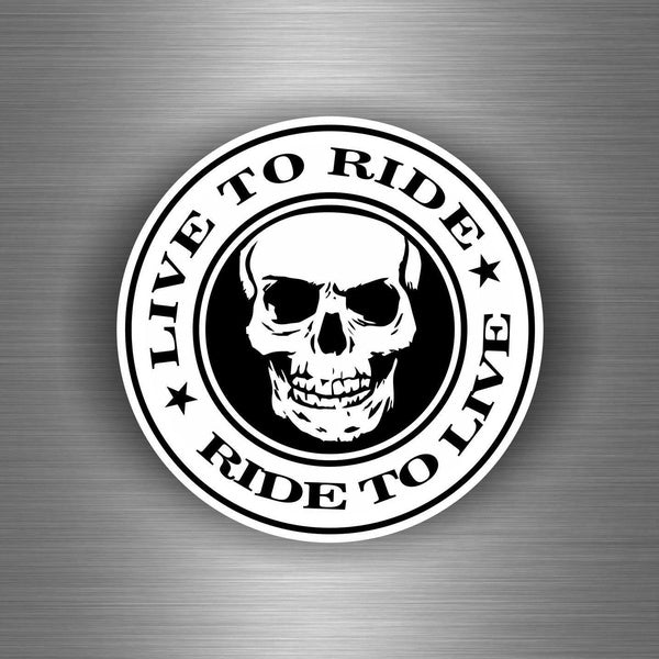 Sticker Car Motorcycle Helmet Decal Vinyl Chopper Biker Live To Ride