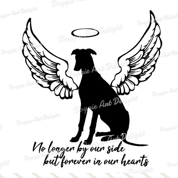 2pcs, Greyhound Memorial Vinyl Decal Sticker