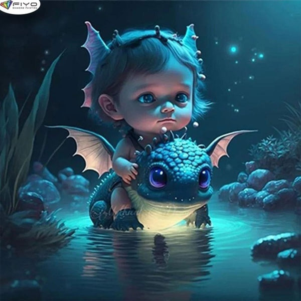 Cartoon 5D Diamond Painting Kits Full Drill Crystal Embroidery Pictures Arts Craft for Home Wall Decor(Full Round 25x25-30x30-40x40-50x50cm)(Full Squ