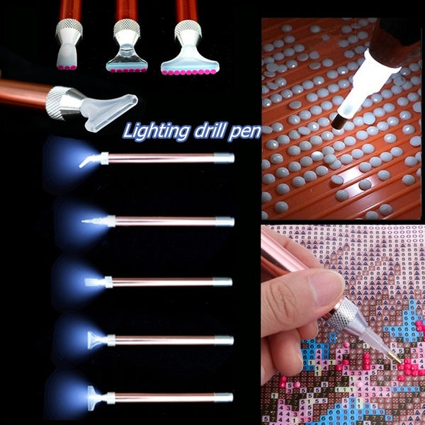 1pcs Lighting Drill Pen Diamond Painting Tools DIY Painting Sewing Accessories Multi Style Nail Pen
