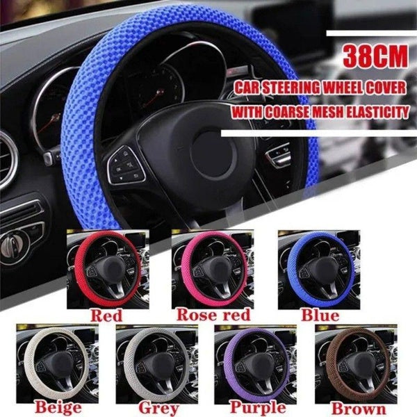 38CM Ice Car Auto Silk Steering Wheel Cover Universal Anti-slip Wheel Protector