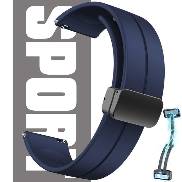 22mm 20mm Strap Quick Release Smartwatch for Samsung Galaxy Watch FE 7 6-5-4 40mm 44mm-Classic 42mm 46mm-43mm 47mm-Active 2-Gear S3, Rubber Silicone