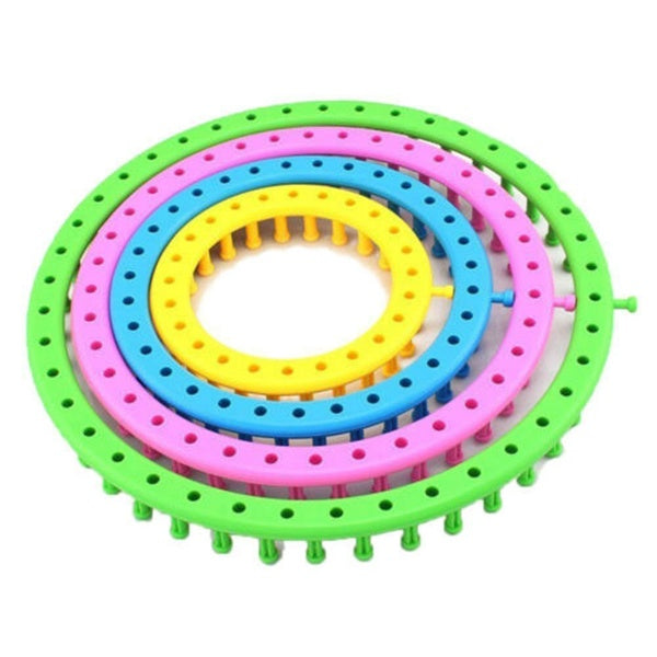 Round Knitting Loom Set Knit Circle Tool Knitter Circular Peg Kit Hat Scarf Round Knitting Looms Round Sweater Weaver