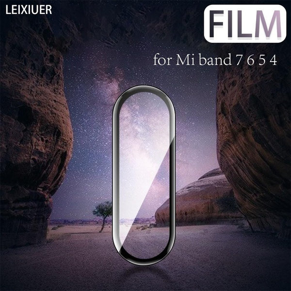 LEIXIUER Glass film for Xiaomi Mi band 7 6 5 4 SmartWatch Accessories Screen Protector for Miband5 miband6 miband7 for Mi band 4 5 6 7