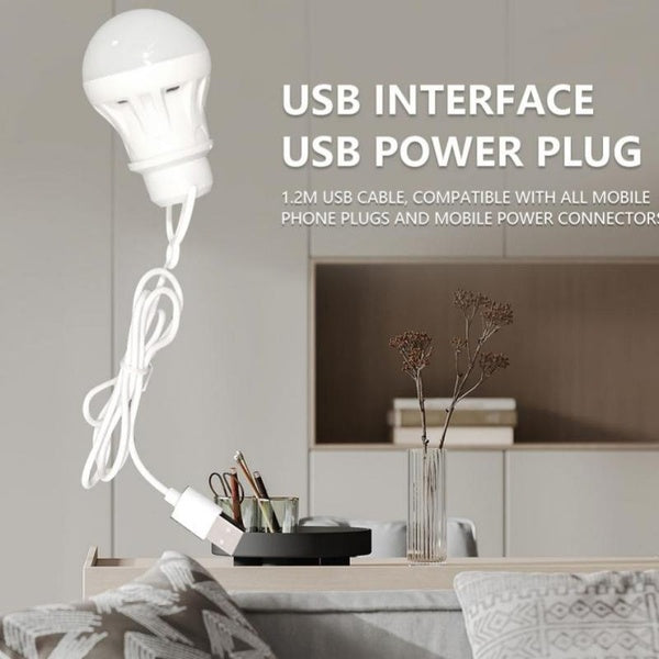 USB LED Bulb 3W Portable LED Lamp 5V Book Lights Energy Saving Emergency Lamp Outdoor Camping Light Indoor Reading Light Bulb