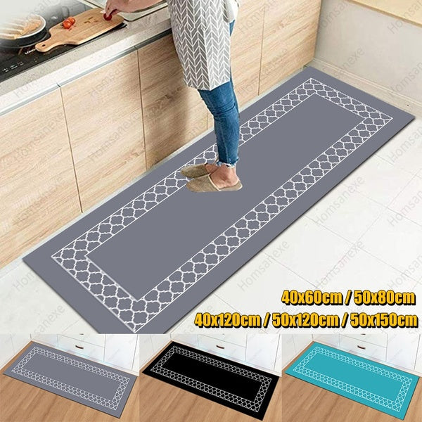 Long Kitchen Non-slip Mat Area Rug Comfort Floor Mats-Perfect for Kitchen Bathroom and Standing Desks(40*60cm-50*80cm-40*120cm-50*120cm-50*150cm)
