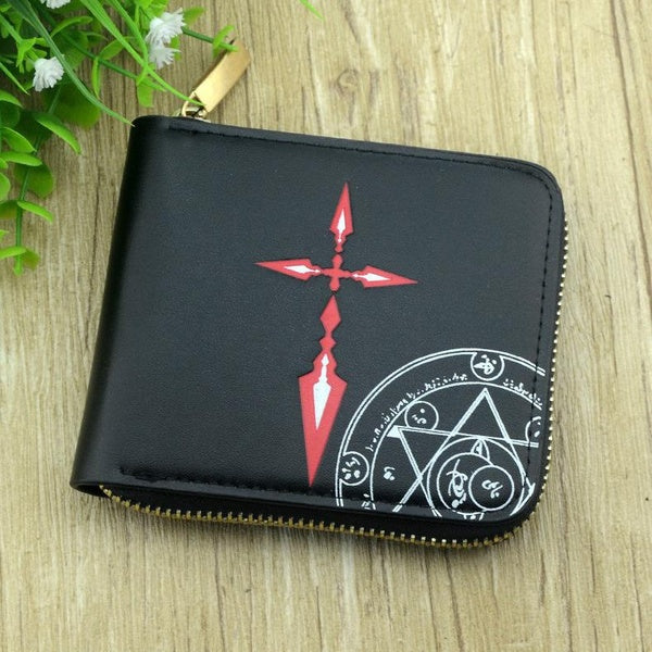 Anime destin rester nuit portefeuille Shirou Emiya Cosplay sac à main court Tohsaka Rin porte-monnaie Altria Pendragon portefeuille de carte de crédi