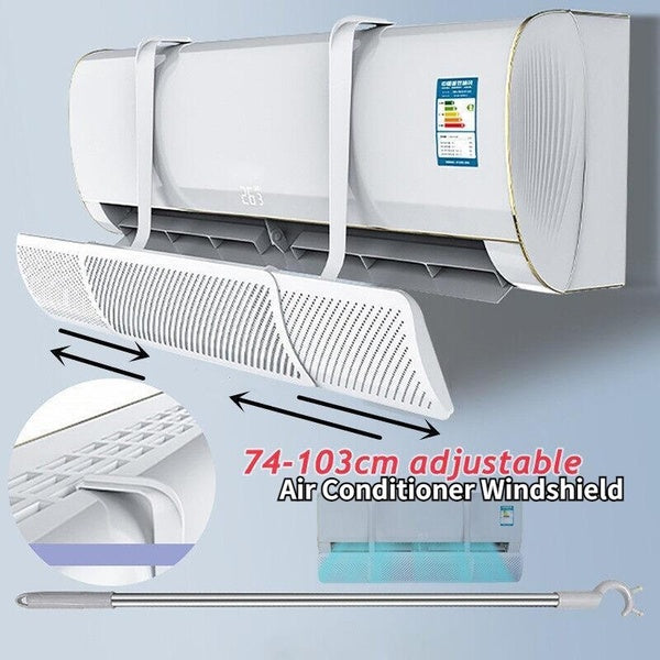 Adjustable Anti-direct Blowing Air Conditioner Cover Home Office Air Conditioning Windshield Baffle Hanging-type Air Deflector