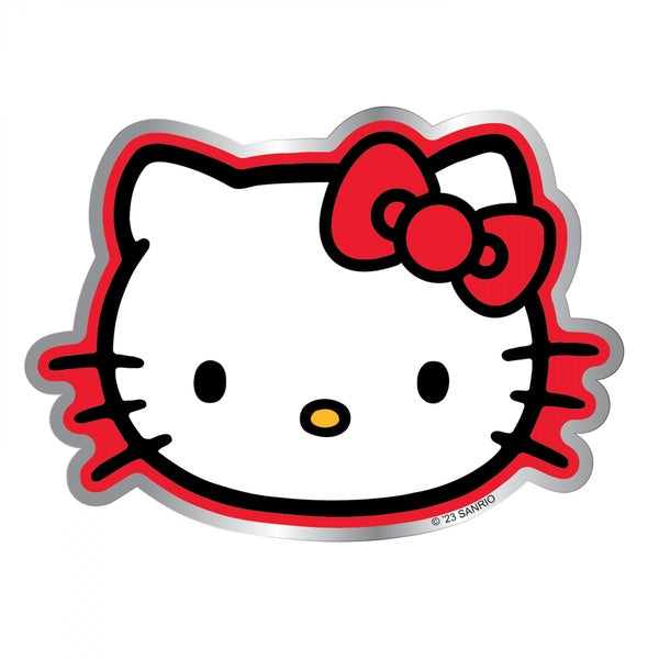 Hello Kitty Classic Cute Aluminum Car Decal