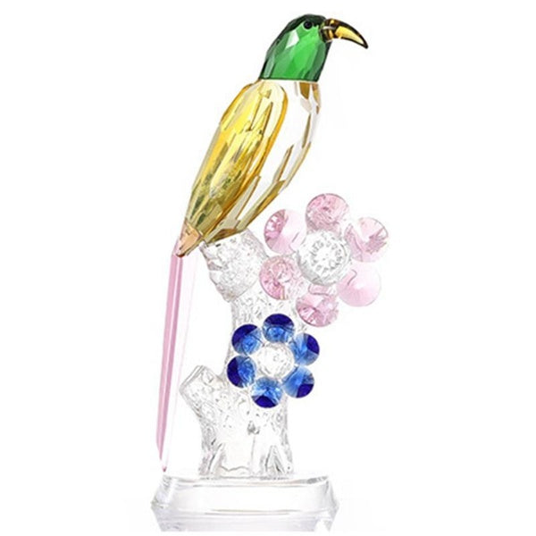 28cm Crystal Bird Ornaments Magpie Wedding Items Moved to the Living Room Wine Cabinet Decorations Small Home Jewelry Crafts Ornament
