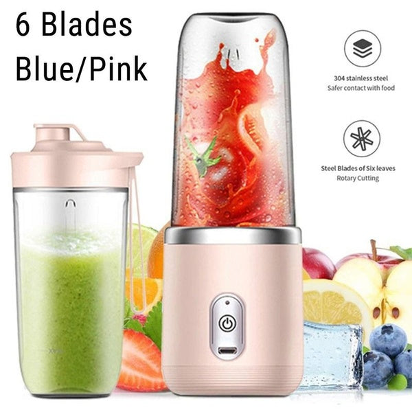 Portable Electric Juicer USB Mixer Juicer Machine Smoothie Blender Lemon Orange Fruit Squeezer Wireless Blender 300ml Juicer Cup Set