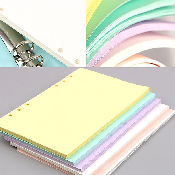 For A5-A6 Colorful Index Page Filler Papers Book Loose-leaf Notebook 6 Holes Loose-leaf Office School Supplies Gift