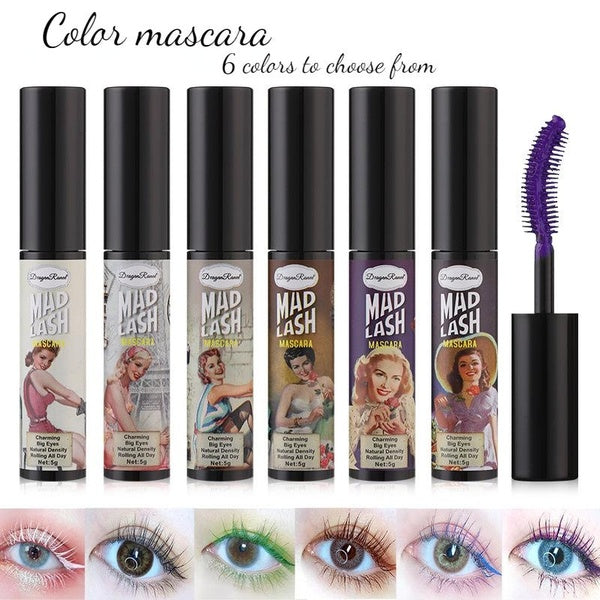 Highly Pigmented Mascara for Intense Color and Definition, Smudge-proof and Long-lasting