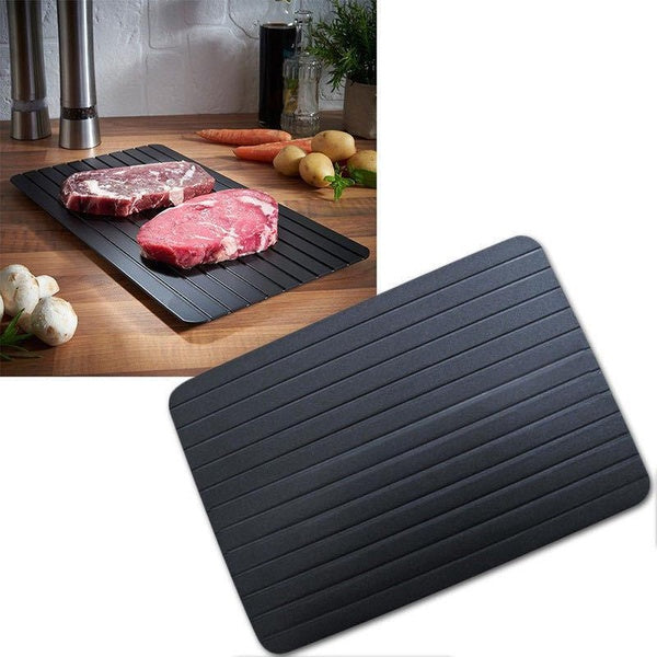 1 PC Rapide Plateau De Dégivrage Décongeler Congelés Aliments Viande Fruits Rapide Décongélation Plaque Conseil Dégivrage Cuisine Gadget Outil OK 094