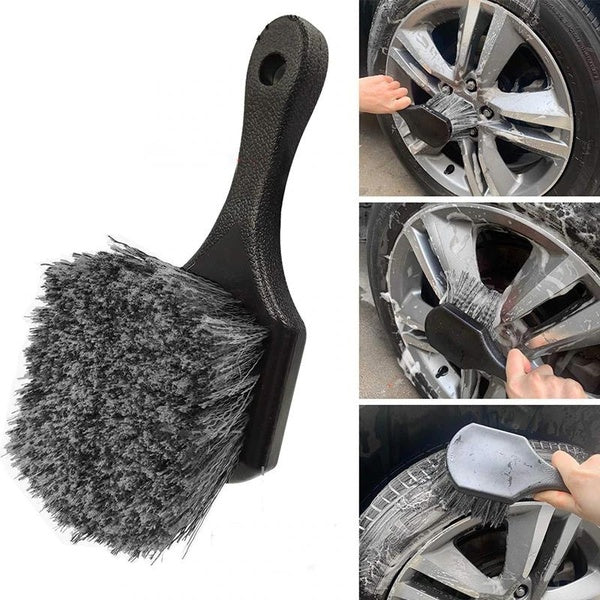 Car Rim Wheel & Tire Brush - Effortless Cleaning for A Gleaming Ride