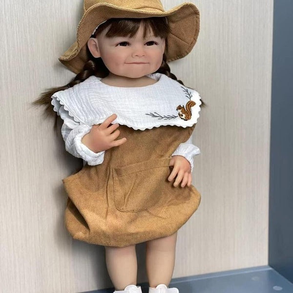 22inch 55cm Lifelike Dolls Realistic Newborn Baby Girl Doll Full Silicone Doll Birthday Gifts Toys