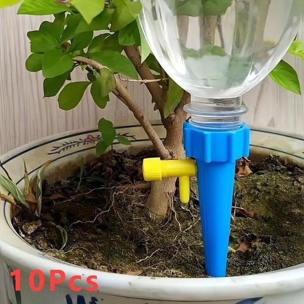 10pcs-set Flower Adjustable Automatic Drip Irrigation Plant Watering System Home Balcony Potted Plants Garden Irrigation Tools