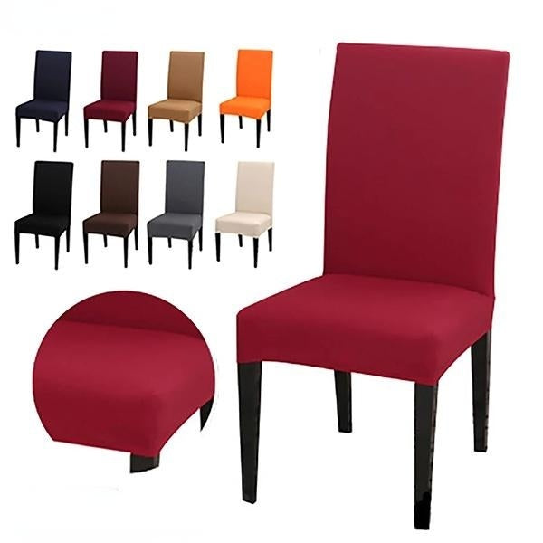 1-2-4PCS Polyeste Fabric Chair Cover for Dining Room Chairs Covers High Back Living Room Chair Cover for Chairs for Kitchen for Sofa and Armchairs