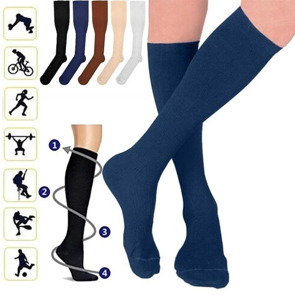 1 Pair Compression Socks for Women & Men Circulation15-20 MmHg Is Best Support for Athletic Running,Cycling